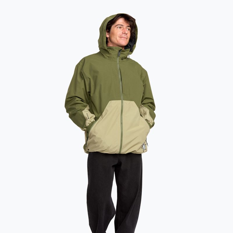 Pánska snowboardová bunda Volcom Longo GTX dark olive 5