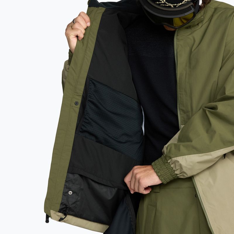 Pánska snowboardová bunda Volcom Longo GTX dark olive 11