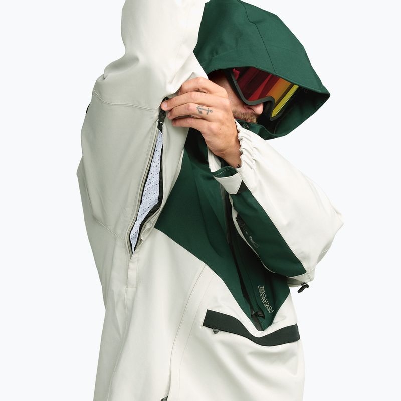 Pánska snowboardová bunda Volcom Brighton Pullover stone 10