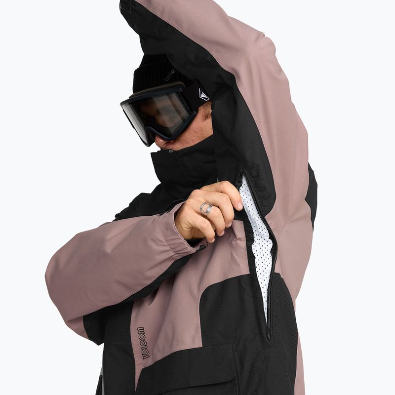 Pánska snowboardová bunda Volcom Kleveland mauve 9