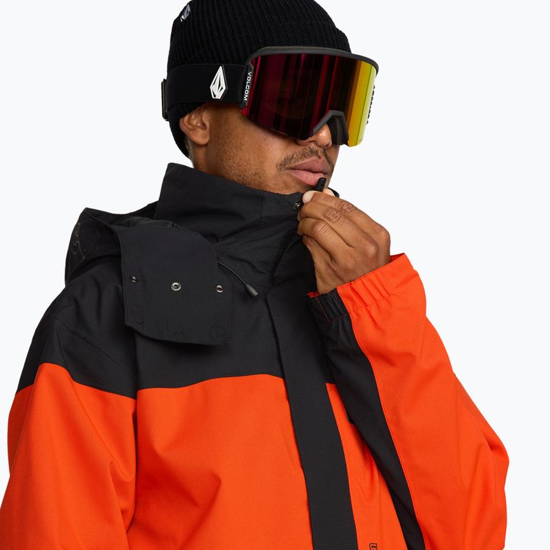 Pánska snowboardová bunda Volcom Kleveland orange shock 7