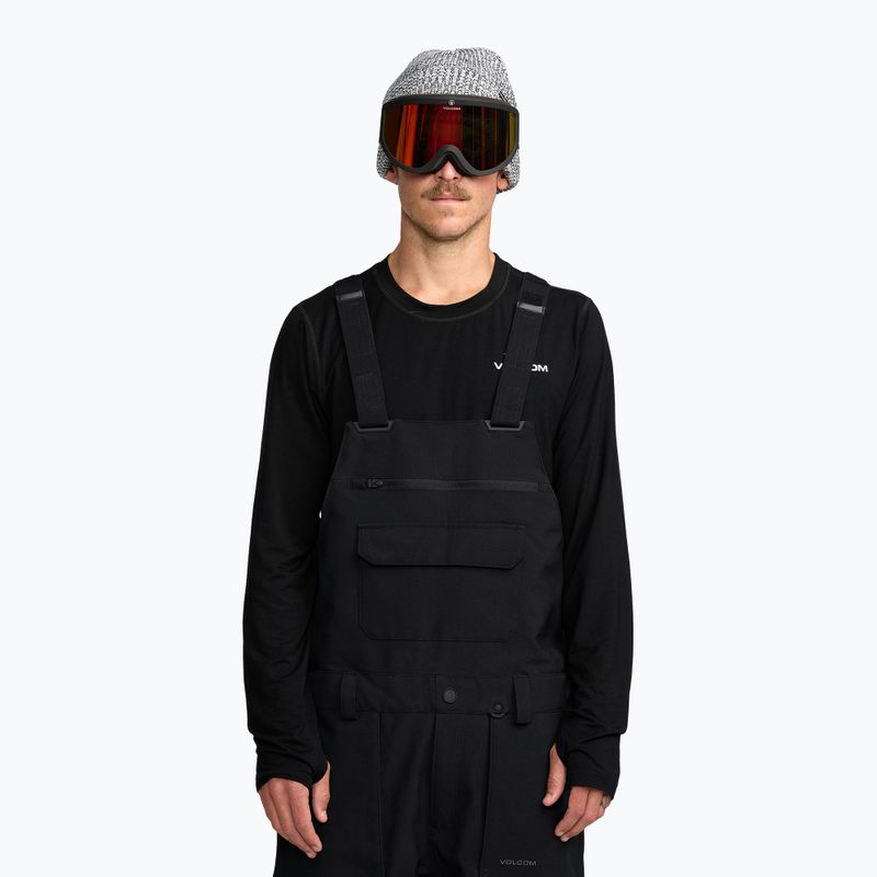 Pánske snowboardové nohavice Volcom Roan Bib Overall black 6