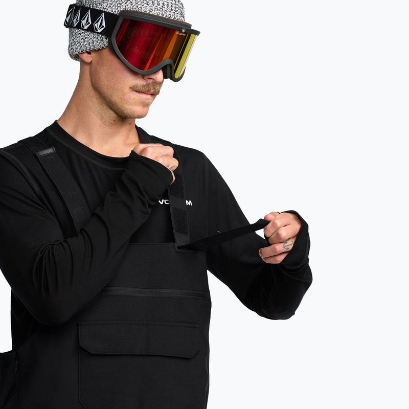 Pánske snowboardové nohavice Volcom Roan Bib Overall black 7