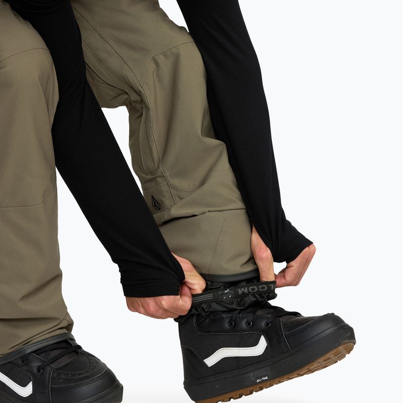 Pánske snowboardové nohavice Volcom Roan Bib Overall military 10