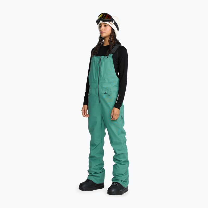 Dámske lyžiarske nohavice Volcom Swift Bib Overall spruce green 5