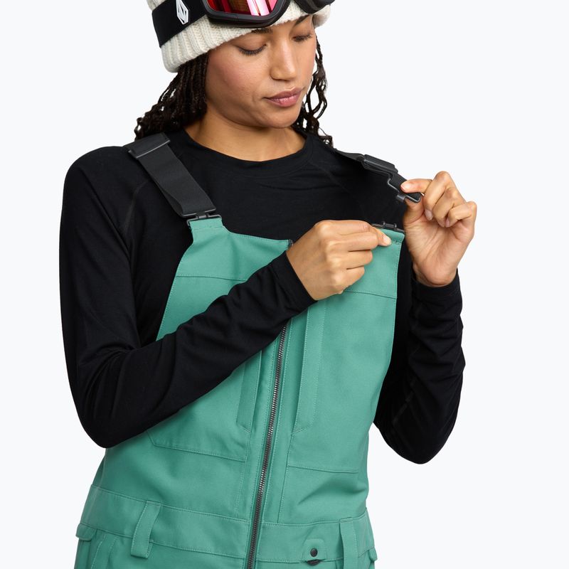 Dámske lyžiarske nohavice Volcom Swift Bib Overall spruce green 7