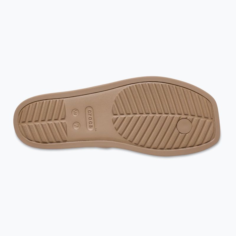 Dámske šľapky Crocs Miami Toe Loop Sandal milk chocolate 3