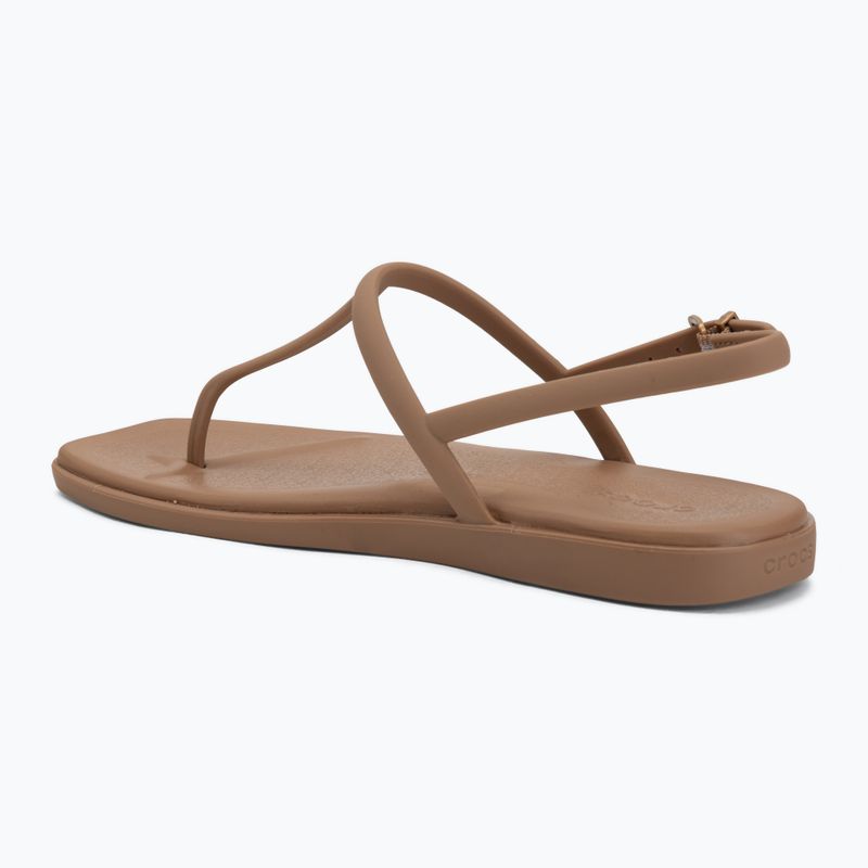 Dámske sandále Crocs Miami Thong Flip milk chocolate 3