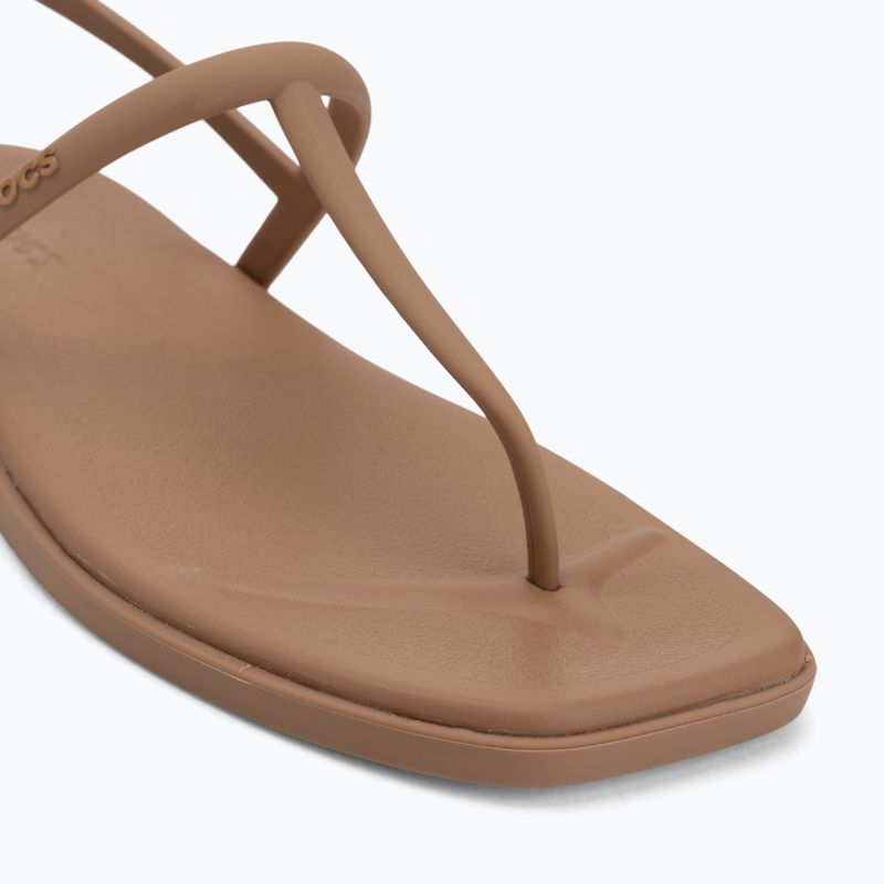 Dámske sandále Crocs Miami Thong Flip milk chocolate 7