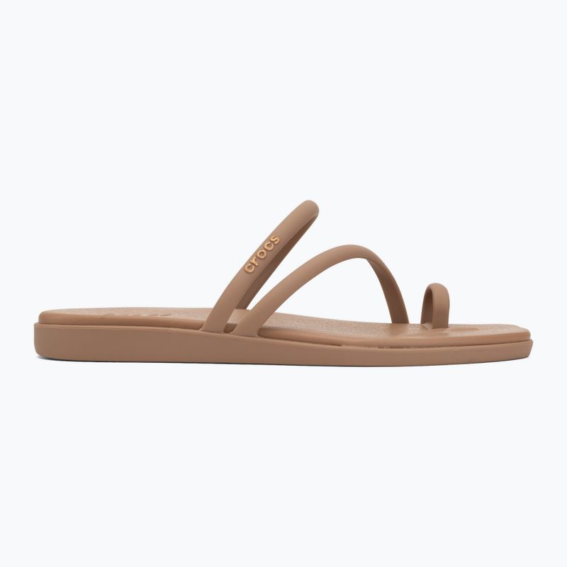 Dámske šľapky Crocs Miami Toe Loop Sandal milk chocolate 2