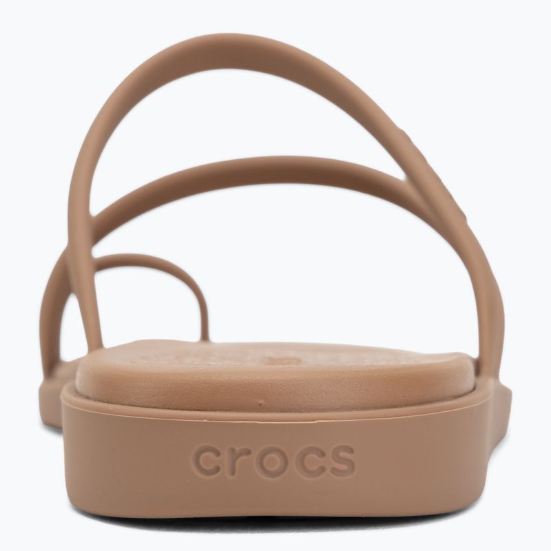 Dámske šľapky Crocs Miami Toe Loop Sandal milk chocolate 6
