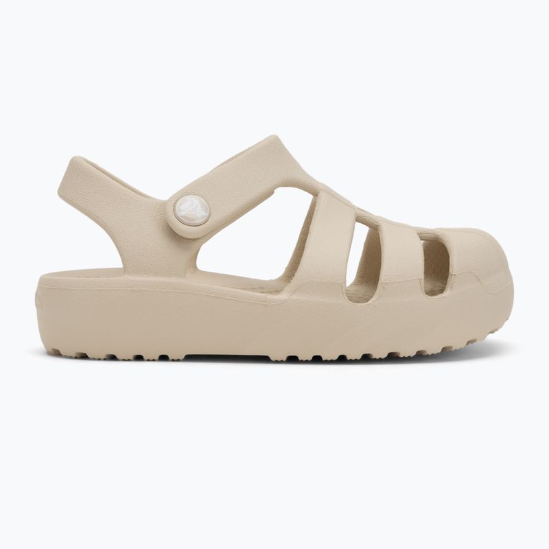 Detské sandále Crocs Classic Fisherman pre batoľatá pieskovec 2