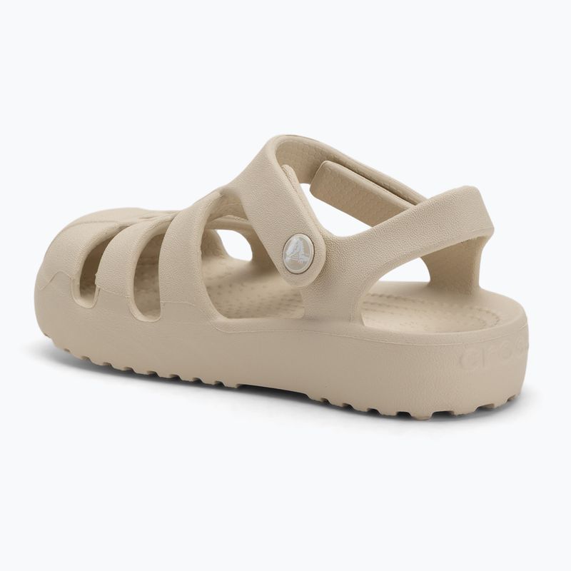 Detské sandále Crocs Classic Fisherman pre batoľatá pieskovec 3
