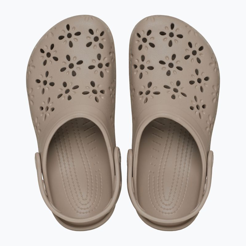 Crocs Classic Floral Cutout Clog žabky taupe 2