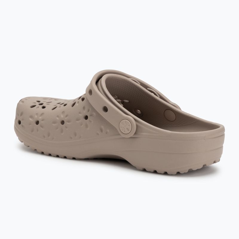 Crocs Classic Floral Cutout Clog žabky taupe 4