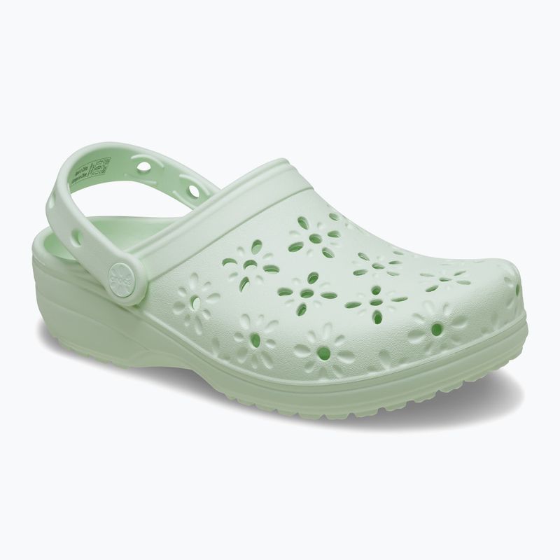 Žabky Crocs Classic Floral Cutout Clog jade tint