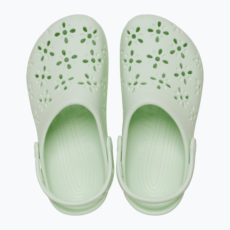 Žabky Crocs Classic Floral Cutout Clog jade tint 2