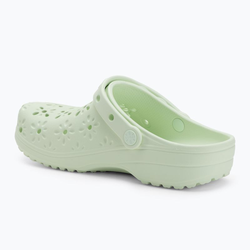 Žabky Crocs Classic Floral Cutout Clog jade tint 4