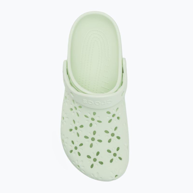 Žabky Crocs Classic Floral Cutout Clog jade tint 6