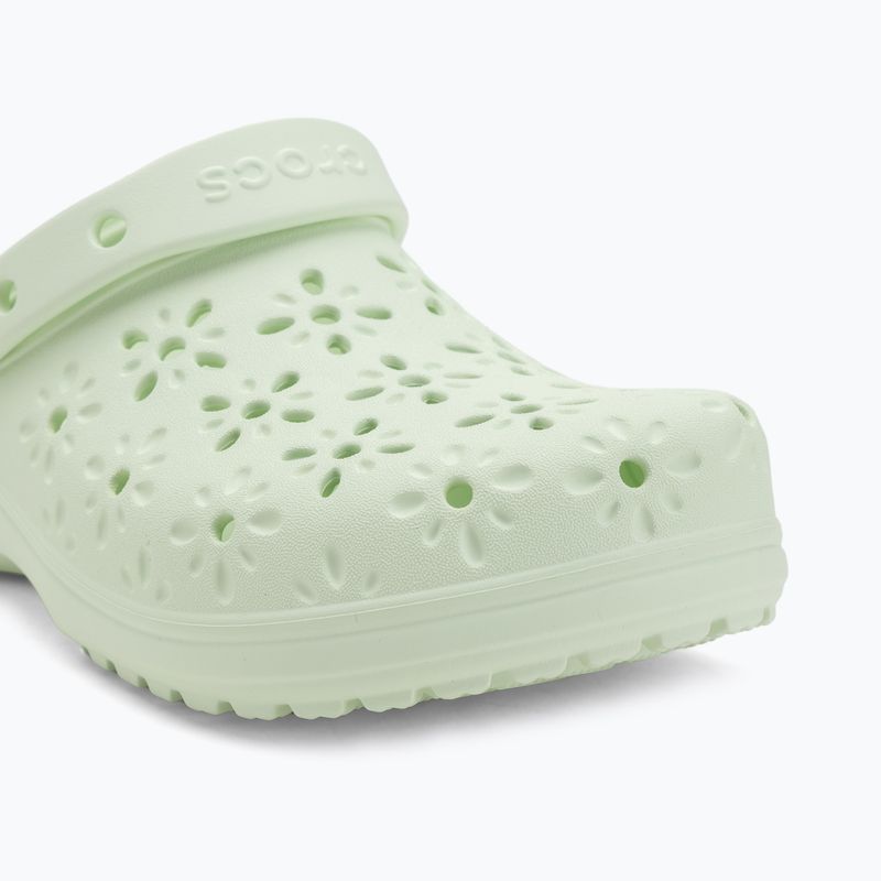 Žabky Crocs Classic Floral Cutout Clog jade tint 8