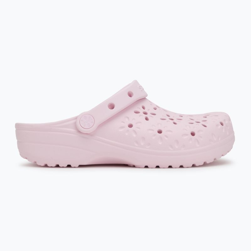 Crocs Classic Floral Cutout Clog pink milk 3