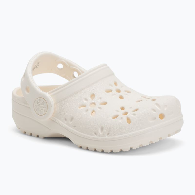 Detské nazúvaky Crocs Classic Floral Cutout Clog Kids Toddler chalk 2
