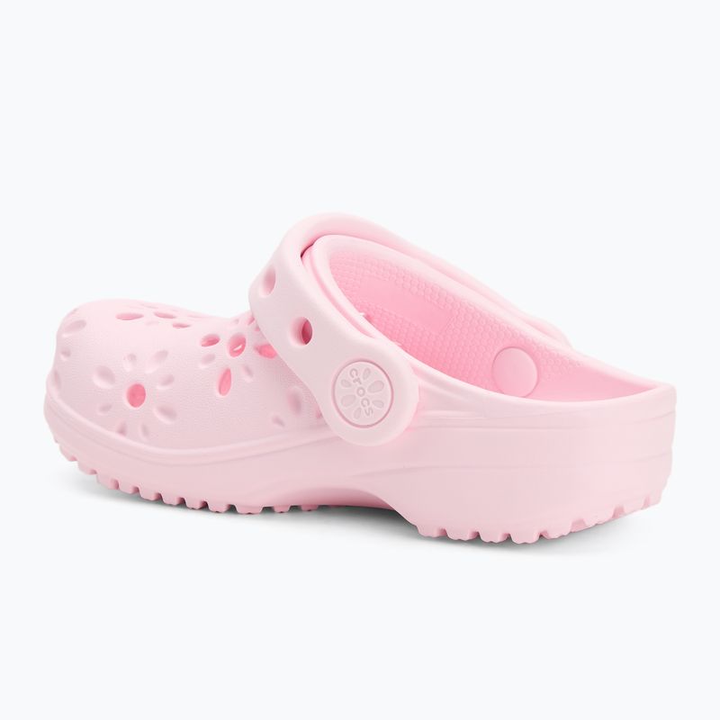 Detské nazúvaky Crocs Classic Floral Cutout Clog Kids Toddler pink milk 4