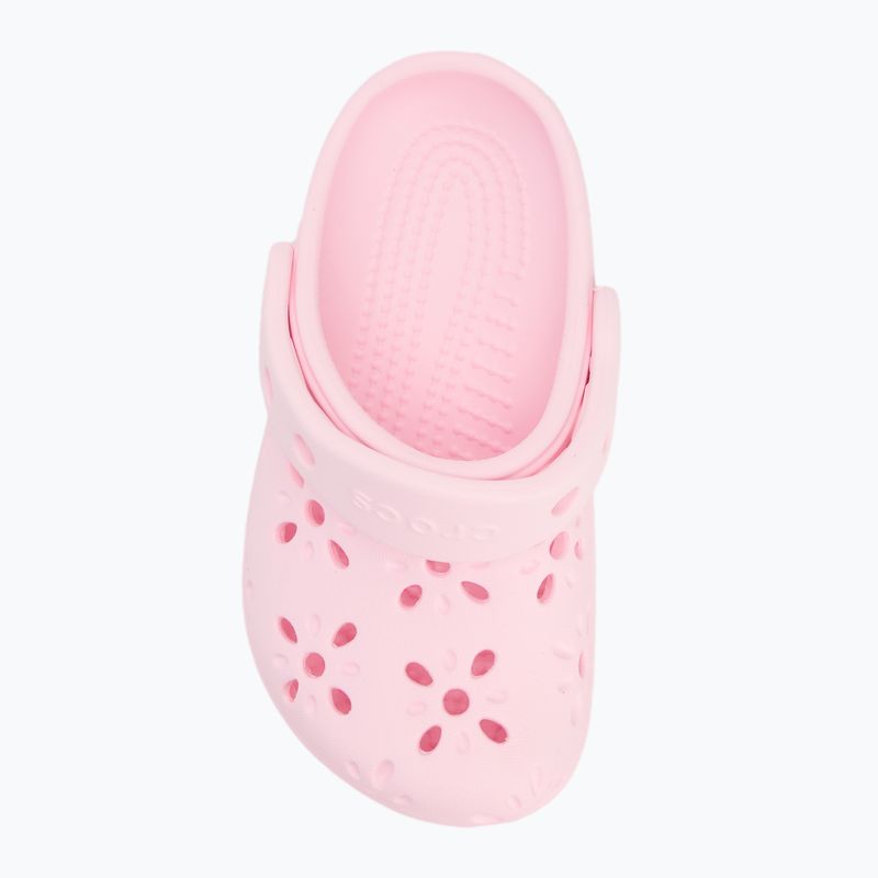 Detské nazúvaky Crocs Classic Floral Cutout Clog Kids Toddler pink milk 6