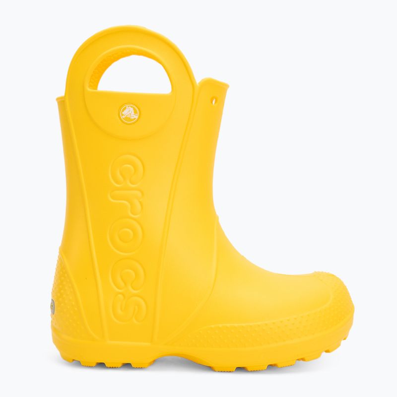 Detské čižmy Crocs Handle It Rain Boot Kids yellow 2