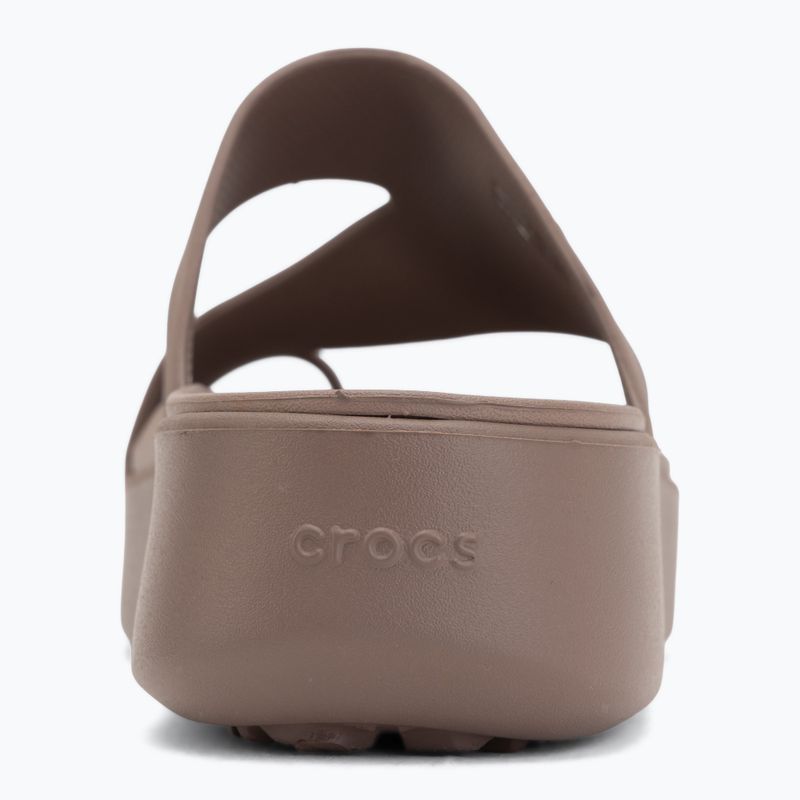 Dámske žabky Crocs Getaway Platform Toe Loop truffle 6