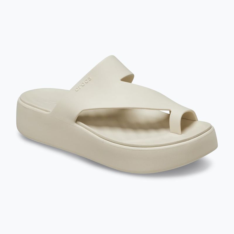 Dámske žabky Crocs Getaway Platform Toe Loop sandstone 8