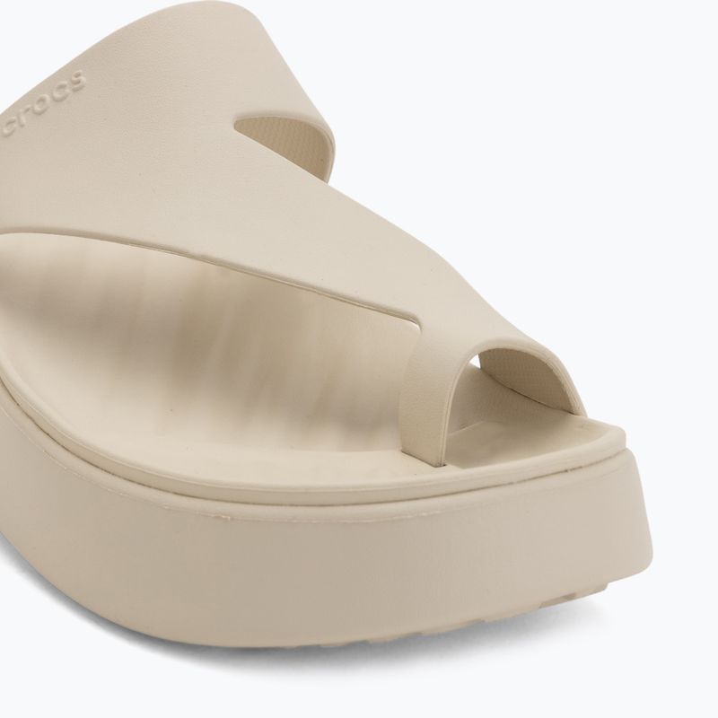 Dámske žabky Crocs Getaway Platform Toe Loop sandstone 7