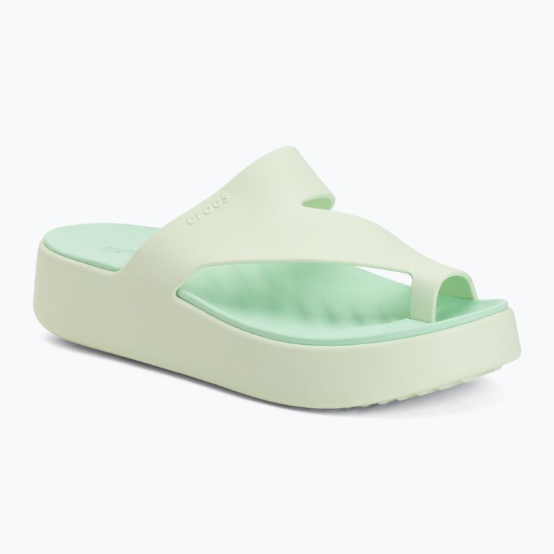 Dámske žabky Crocs Getaway Platform Toe Loop jade tint