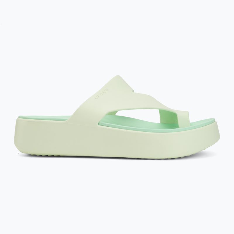 Dámske žabky Crocs Getaway Platform Toe Loop jade tint 2