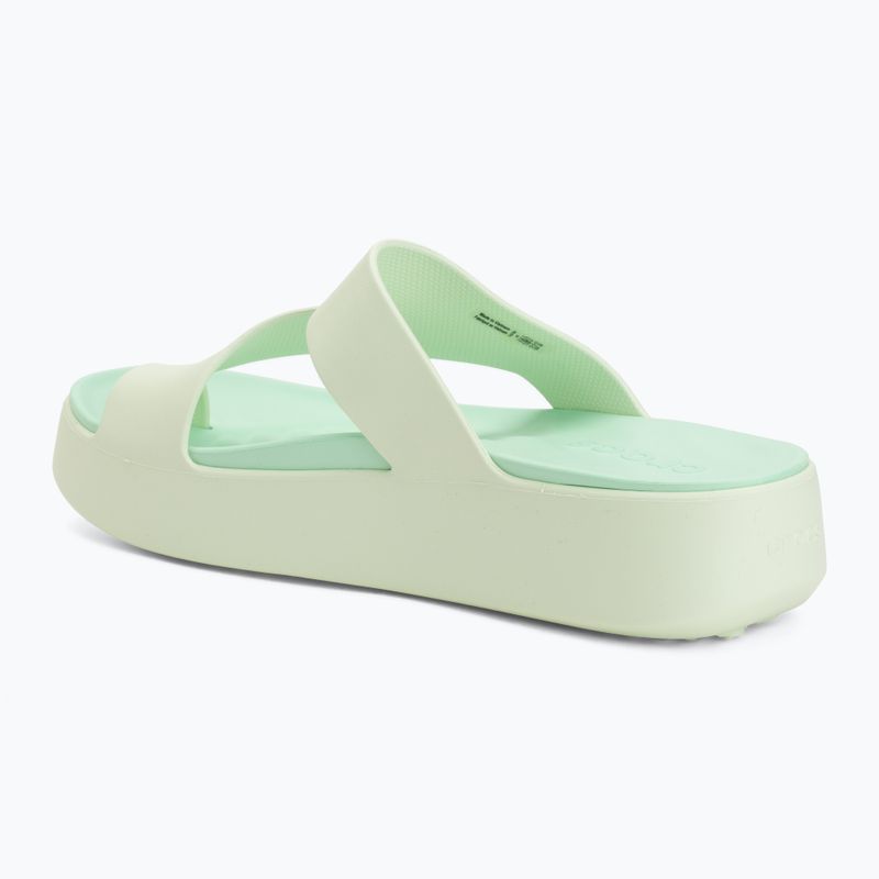 Dámske žabky Crocs Getaway Platform Toe Loop jade tint 3