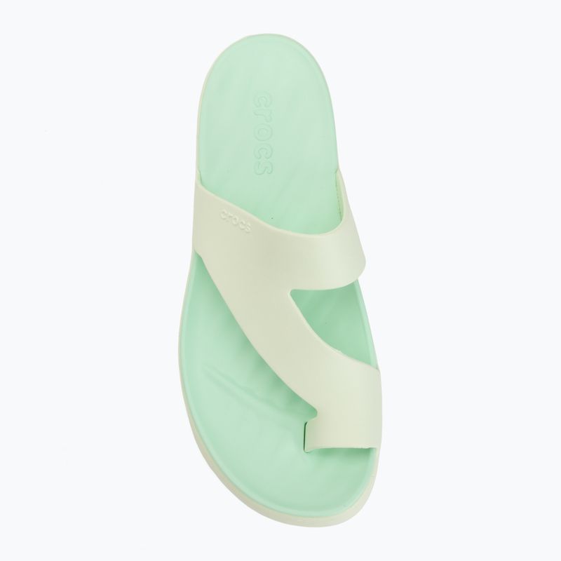 Dámske žabky Crocs Getaway Platform Toe Loop jade tint 5