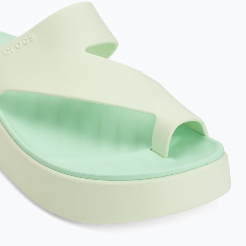 Dámske žabky Crocs Getaway Platform Toe Loop jade tint 7
