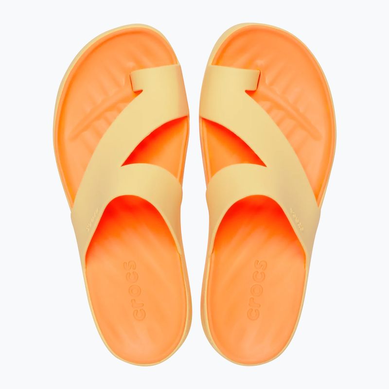 Dámske žabky Crocs Getaway Platform Toe Loop golden hour 4
