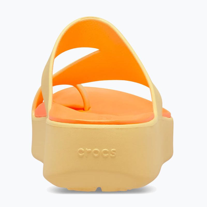 Dámske žabky Crocs Getaway Platform Toe Loop golden hour 6