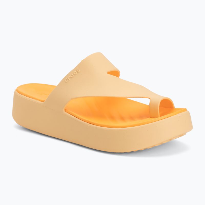 Dámske žabky Crocs Getaway Platform Toe Loop golden hour