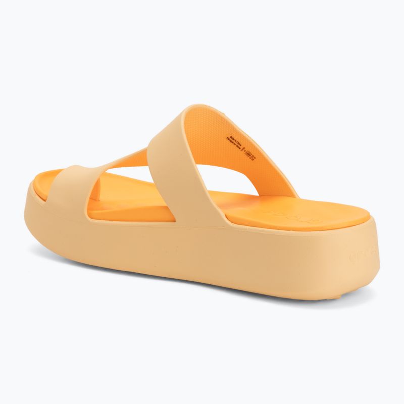 Dámske žabky Crocs Getaway Platform Toe Loop golden hour 3
