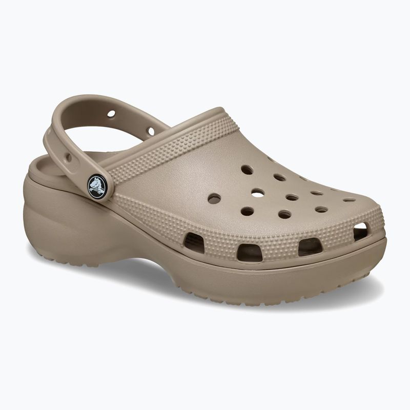 Dámske šľapky Crocs Classic Platform Clog taupe