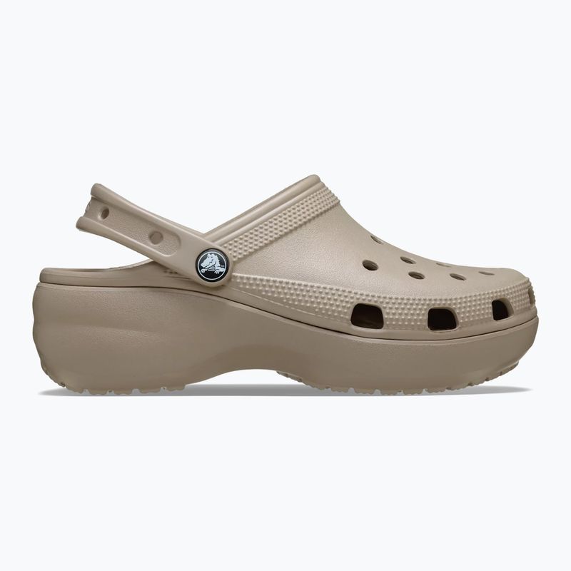 Dámske šľapky Crocs Classic Platform Clog taupe 2