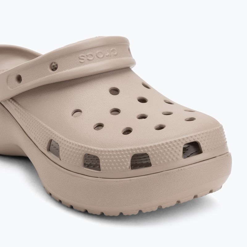 Dámske šľapky Crocs Classic Platform Clog taupe 8