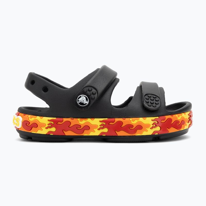 Detské sandále Crocs Crocband Cruiser Flames black 2