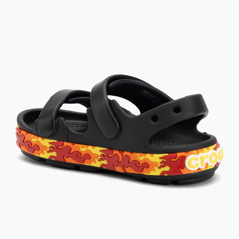 Detské sandále Crocs Crocband Cruiser Flames black 3