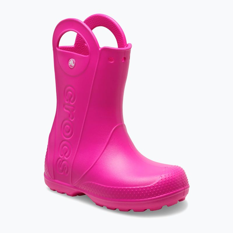 Detské gumáky Crocs Handle It Rain Boot Kids pink crush