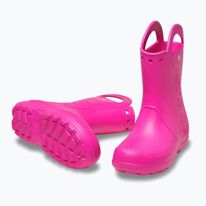 Detské gumáky Crocs Handle It Rain Boot Kids pink crush 3