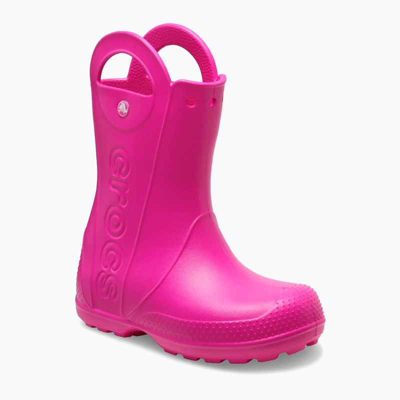 Detské gumáky Crocs Handle It Rain Boot Kids Toddler pink crush 8