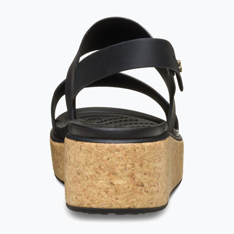 Dámske sandále Crocs Brooklyn Cork Low Wedge black/black 3